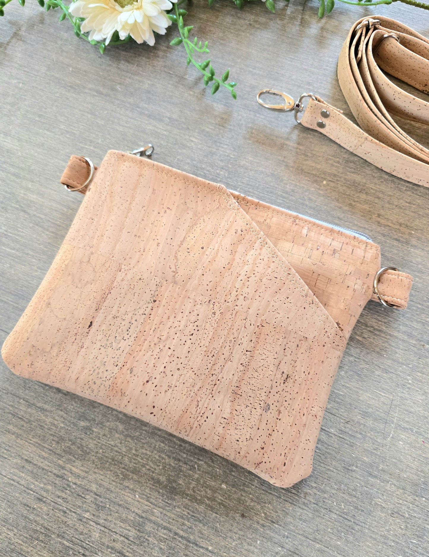 Natural Cork Crossbody Bag