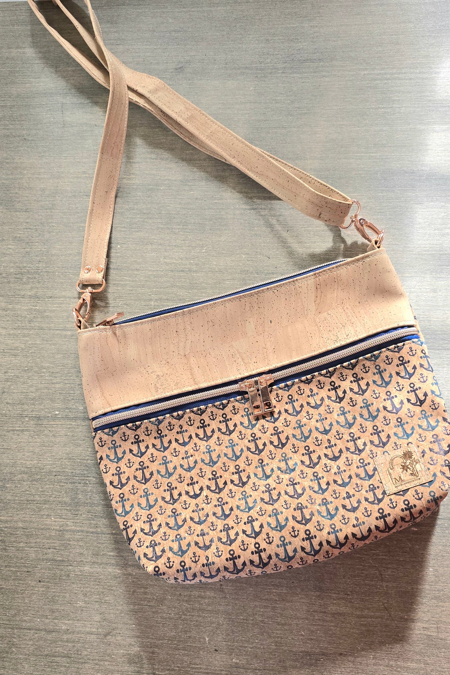 Anchor ⚓️ Nautical Cork Shoulder/Crossbody Bag