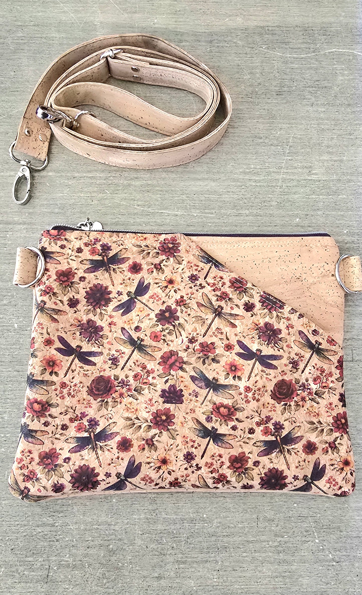 Dragonfly Cork Crossbody
