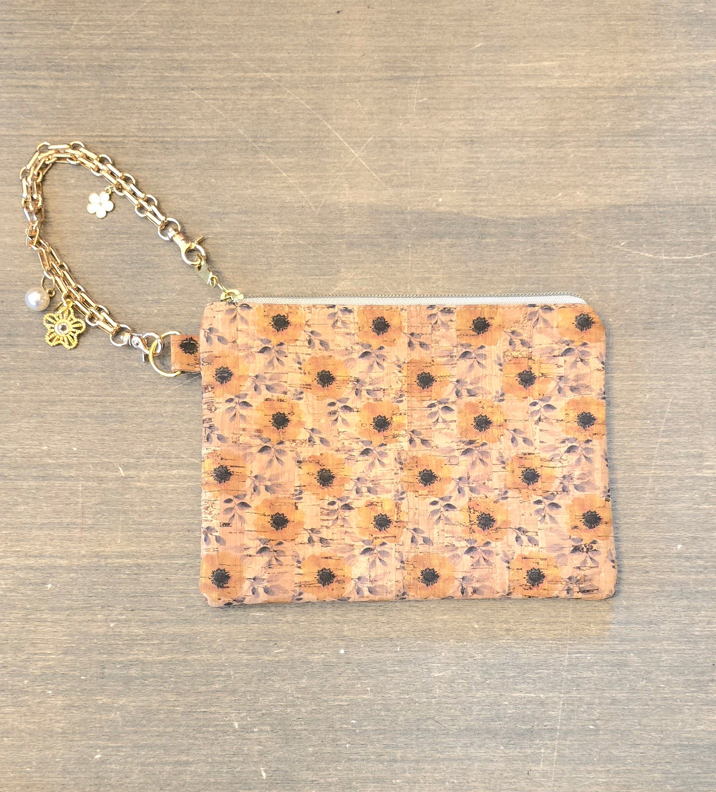 Sunflower Wristlet Bag