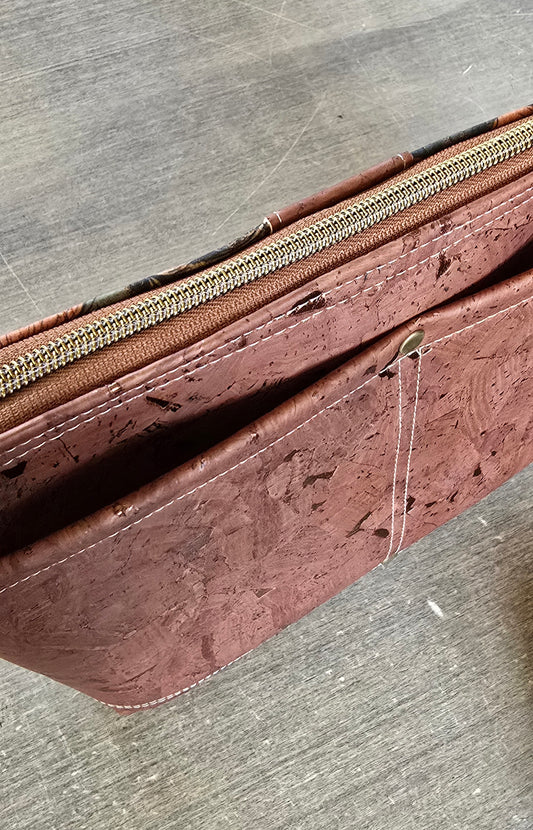 Floral Cork Crossbody Bag