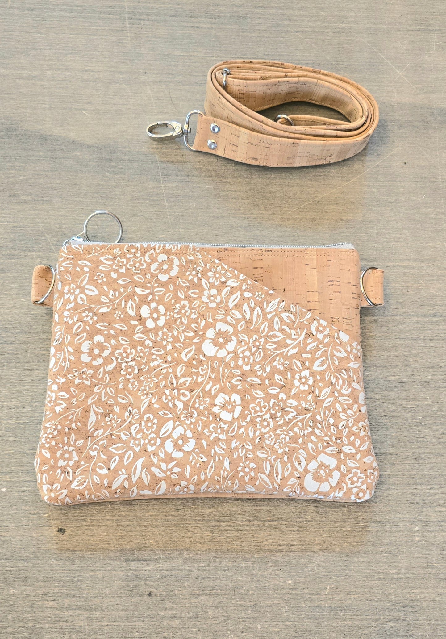 White Floral Crossbody Bag