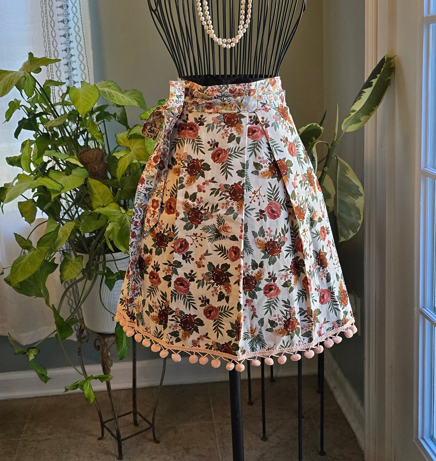 Fall Floral Kitchen Apron