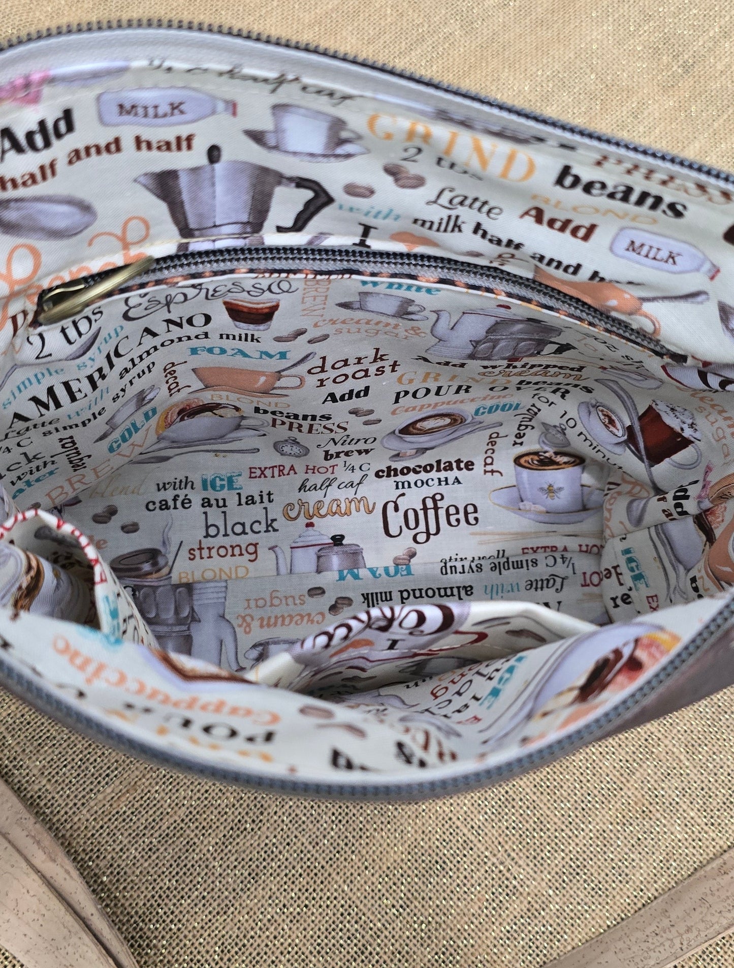Brown Cork Crossbody Bag