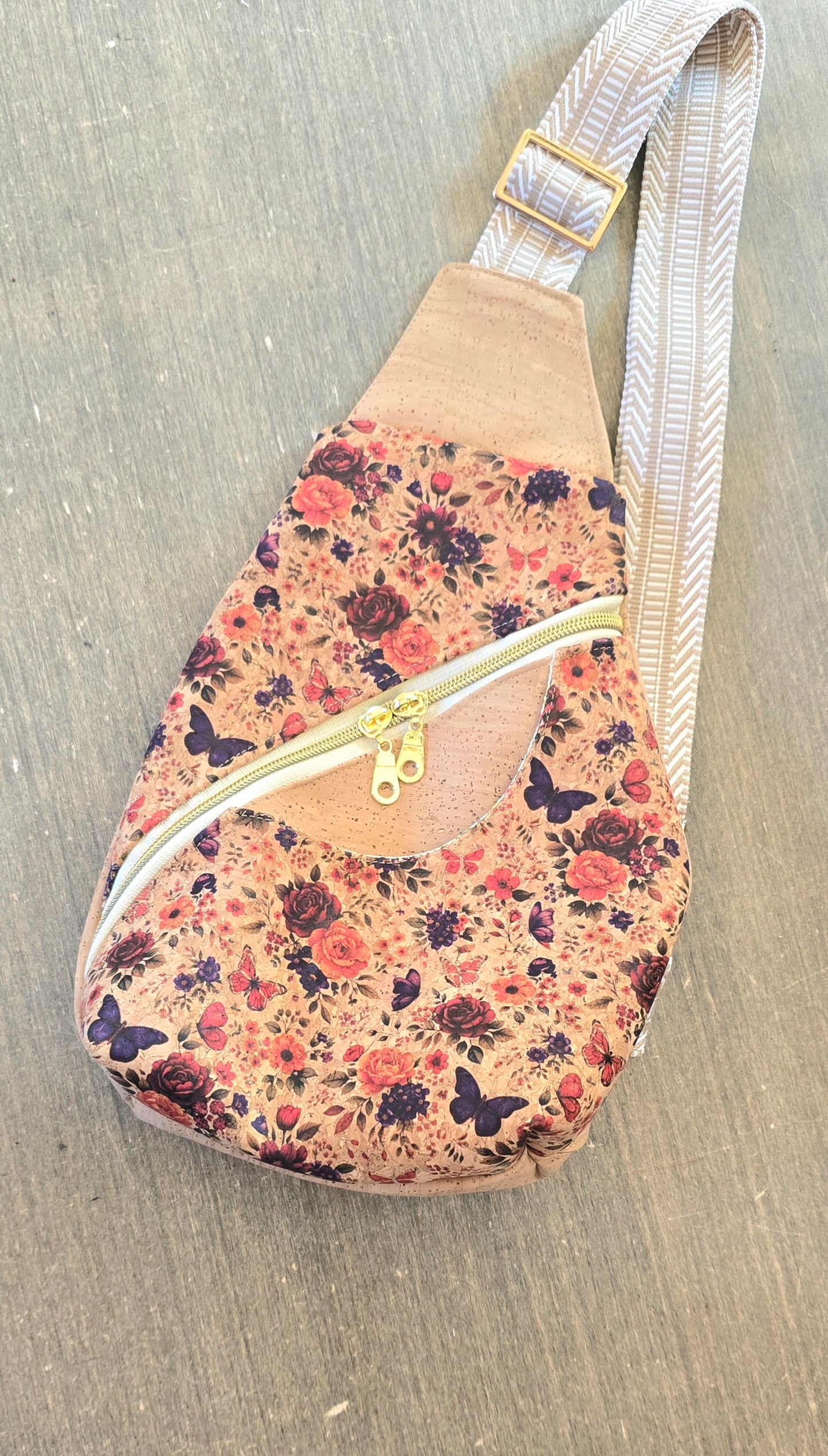 Flowers & butterfly Sling Bag