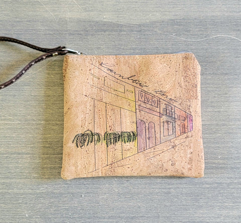 South Carolina / Charleston Rainbow Row wristlet bag