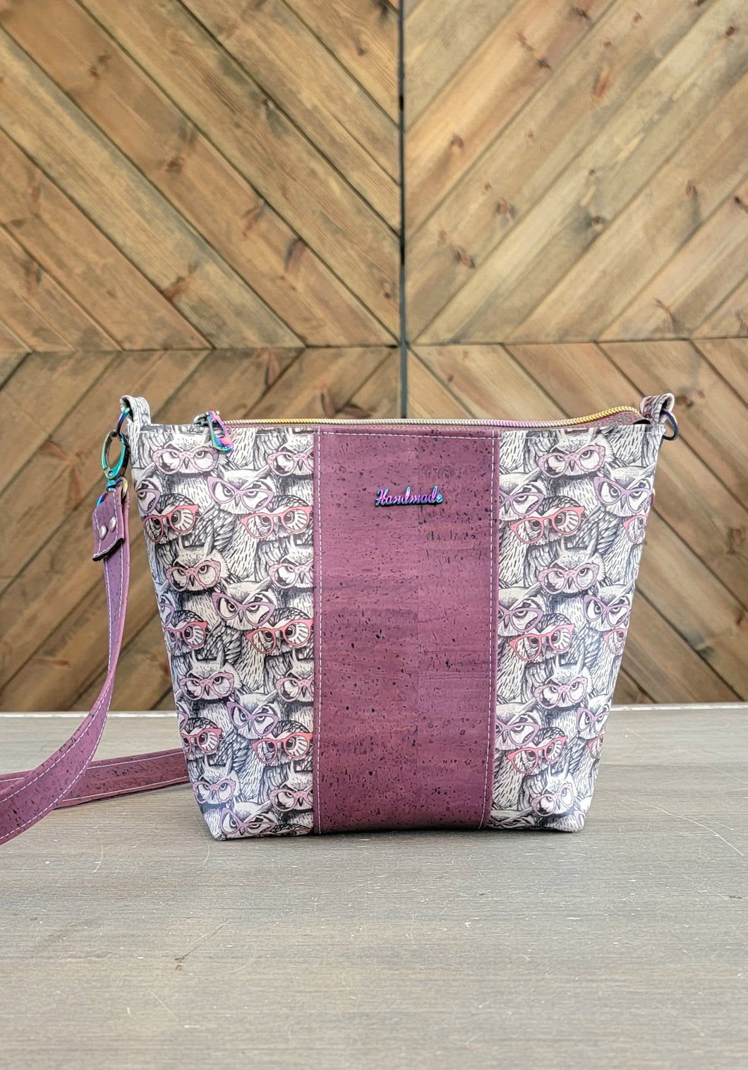 Owl Cork Crossbody Bag