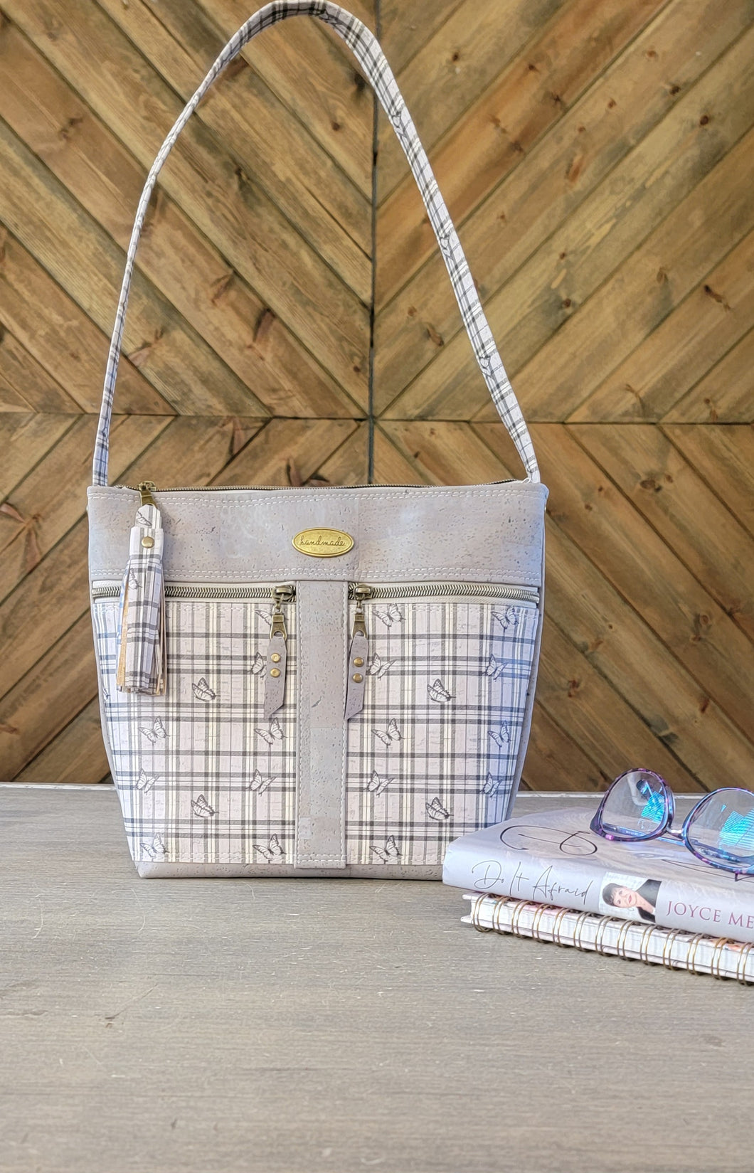 Plaid Butterfly Shoulder Bag