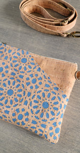 Cork & Denim Crossbody Bag