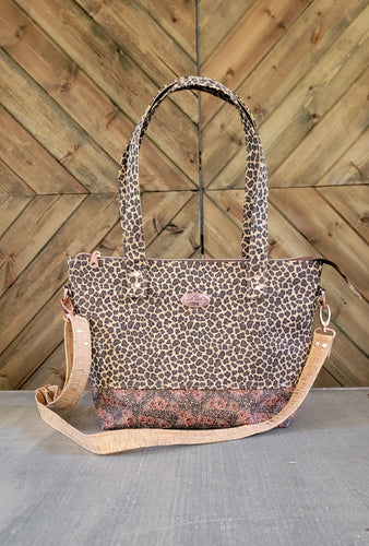 Leopard Tote / Crossbody Bag