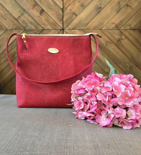 Red Wine Cork Shoulder  Bag