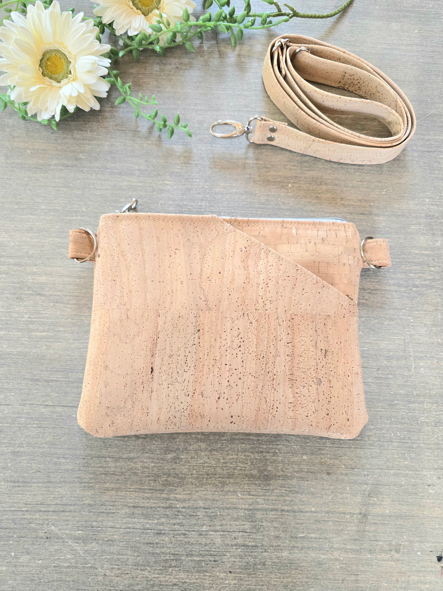 Natural Cork Crossbody Bag