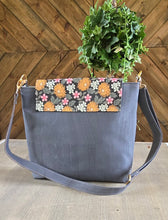 Floral cork crossbody bag