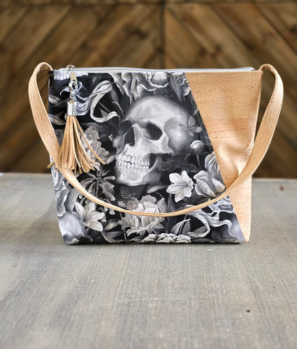 Skull Cork Shoulder Bag