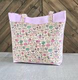 Pink Cork Tote Bag
