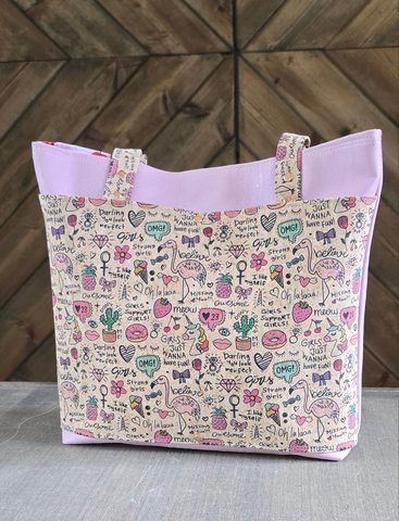 Pink Cork Tote Bag