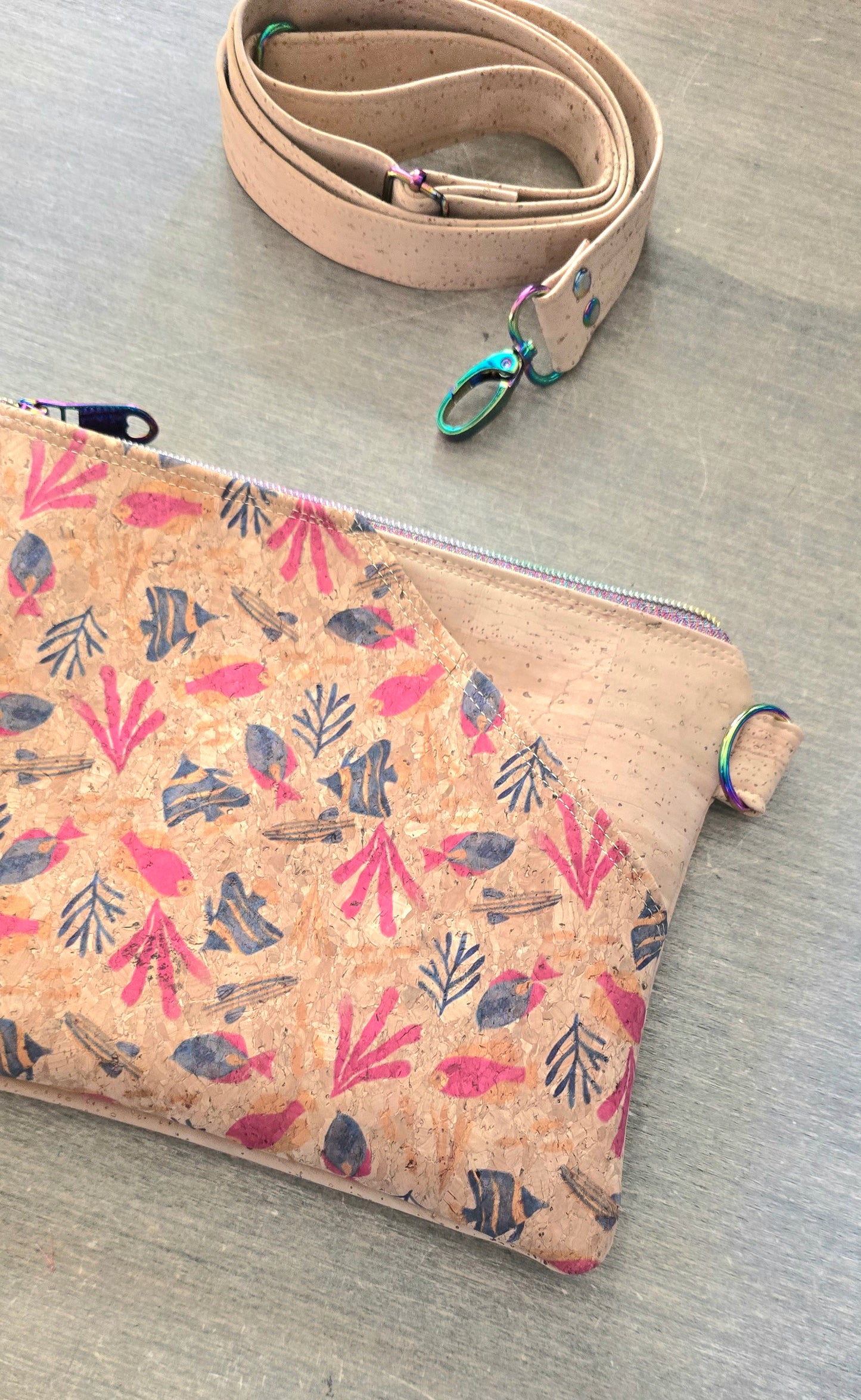 Under the Sea Cork Crossbody Bag