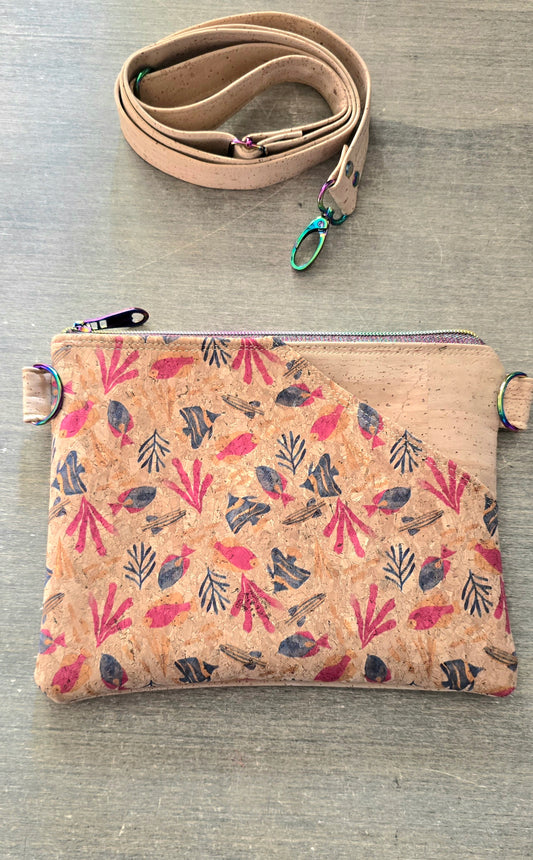 Under the Sea Cork Crossbody Bag