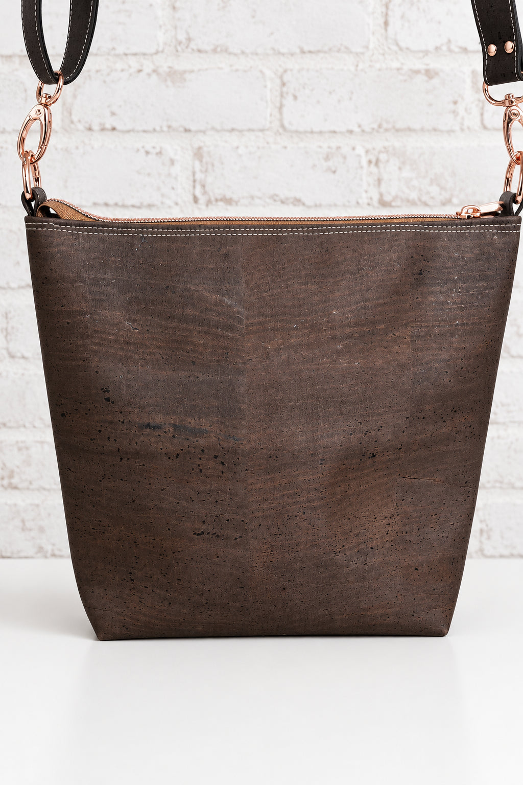 Pink and Brown Cork Shoulder/Crossbody  Bag