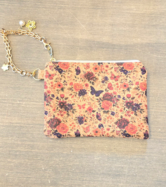 Butterfly Wristlet Bag