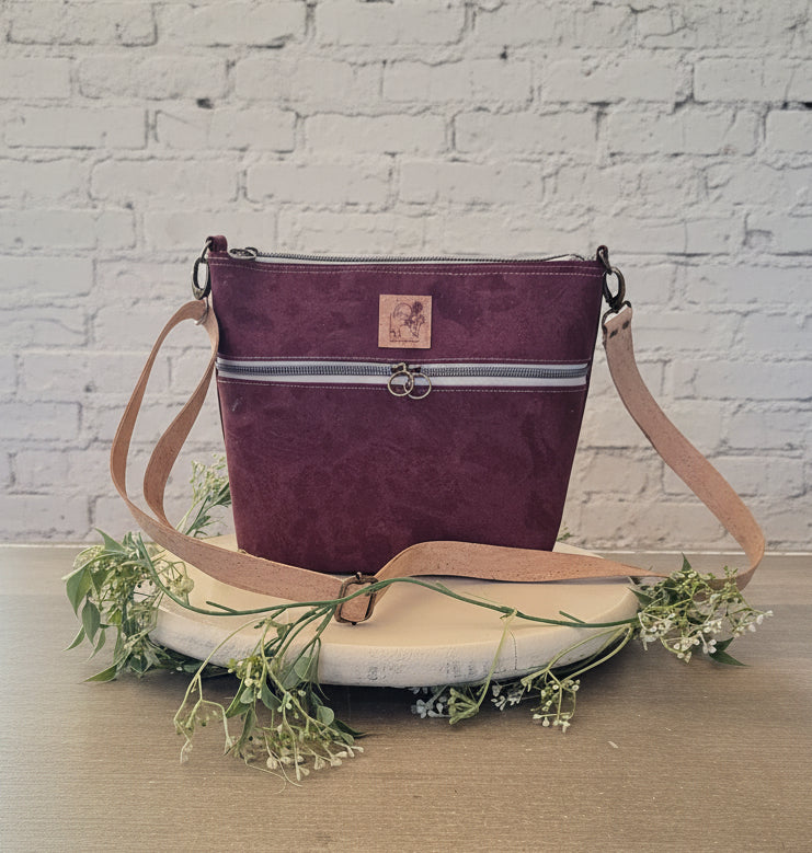 Red Wine Cork Crossbody Bag