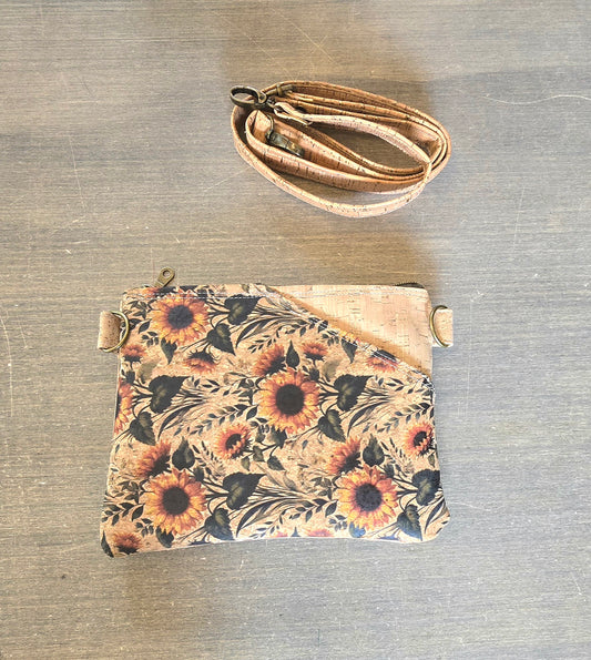 Sunflower 🌻 Cork Crossbody Bag