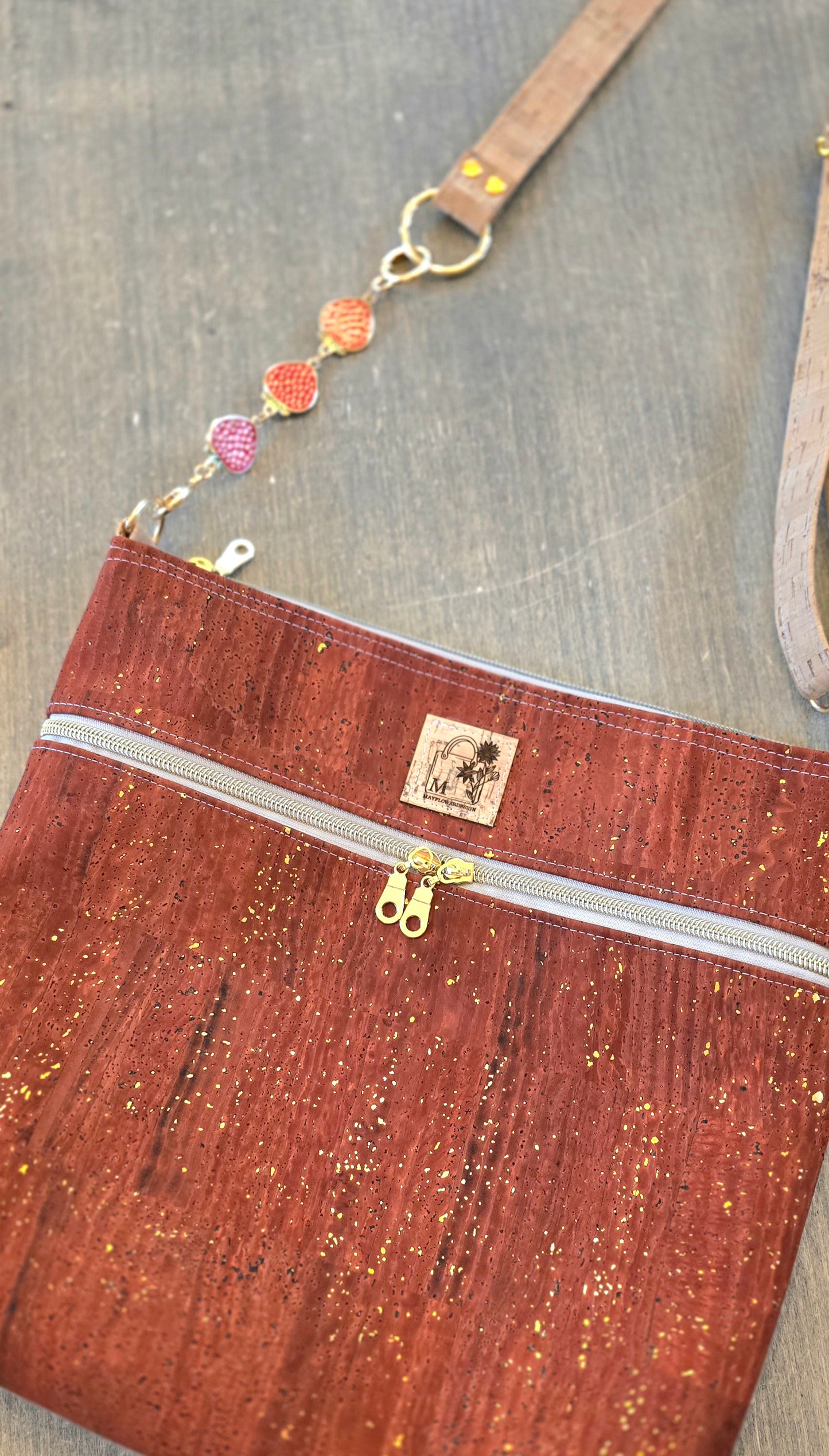 Large Shoulder / Crossbody Cork Bag