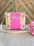 Floral in Pink Shoulder/ Crossbody Bag