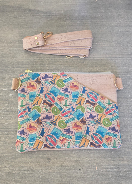 Small Crossbody Bag/ Travelers Crossbody Bag