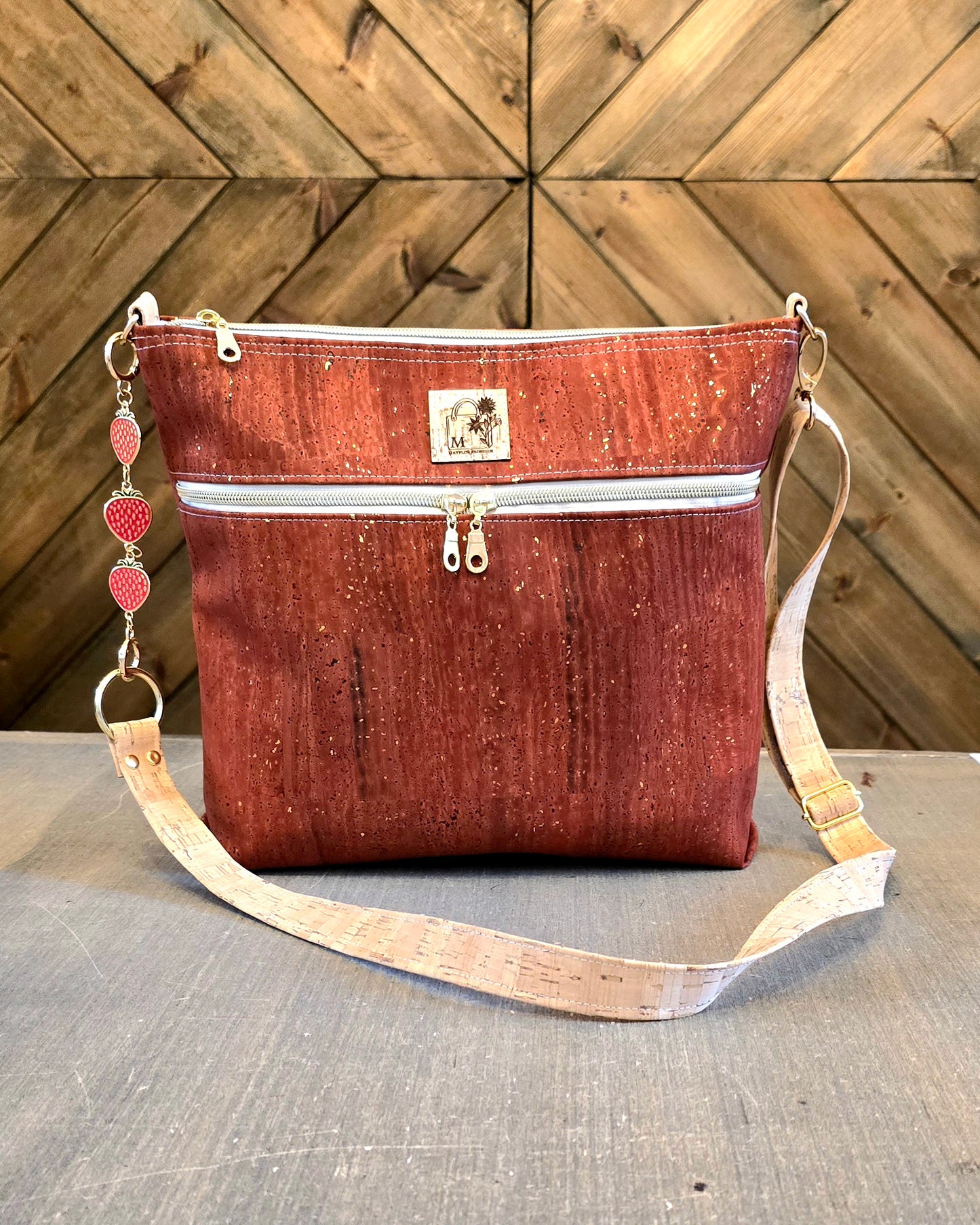 Large Shoulder / Crossbody Cork Bag