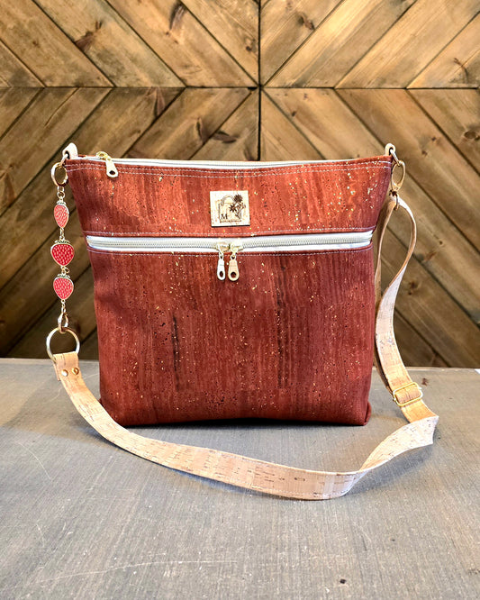 Large Shoulder / Crossbody Cork Bag