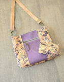 Purple Butterfly Shoulder/Crossbody Bag