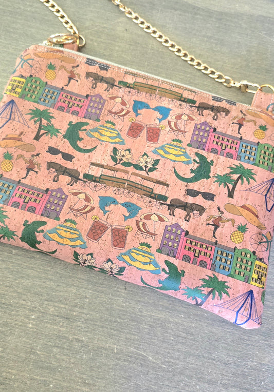 Charleston Clutch/Bag with Gold Chain
