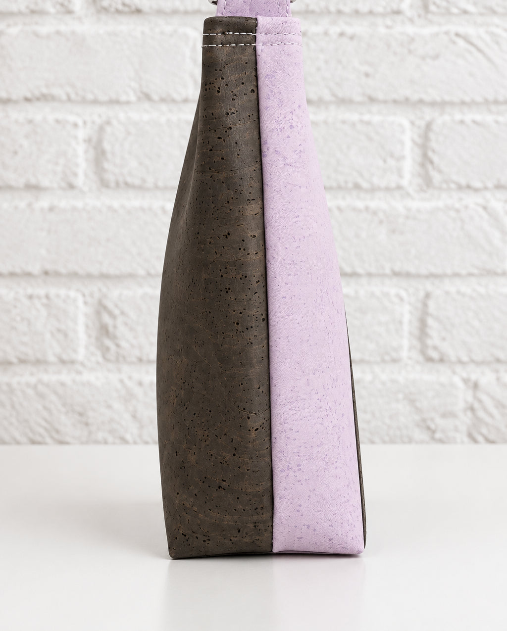 Pink and Brown Cork Shoulder/Crossbody  Bag