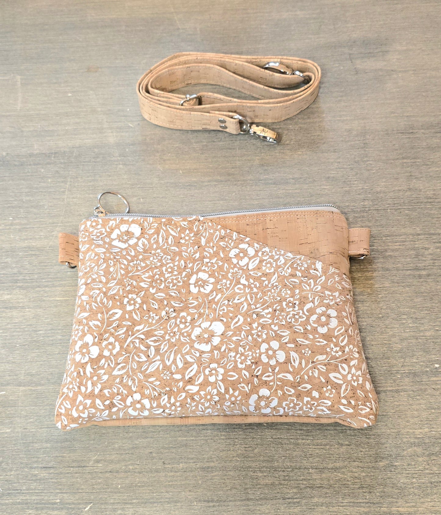White Floral Crossbody Bag