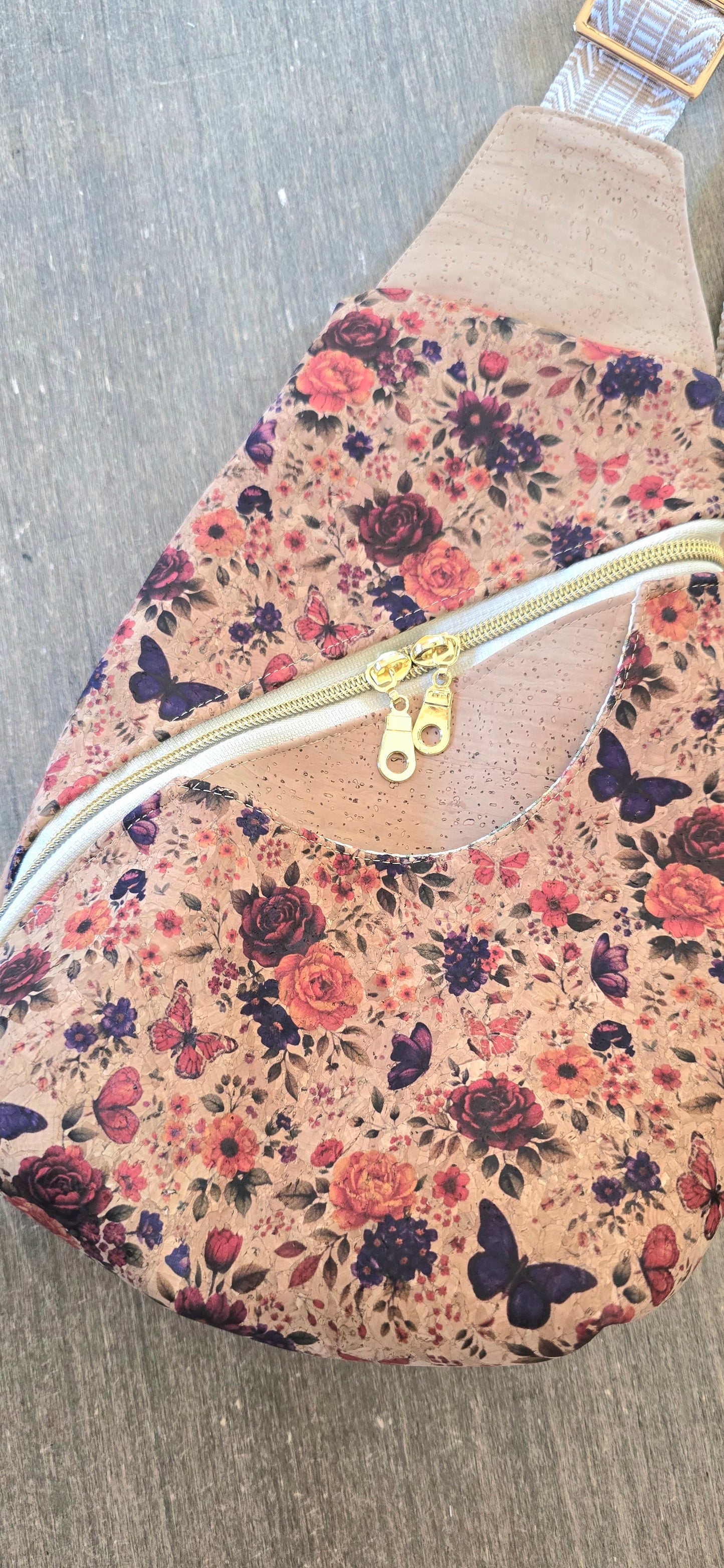 Flowers & butterfly Sling Bag