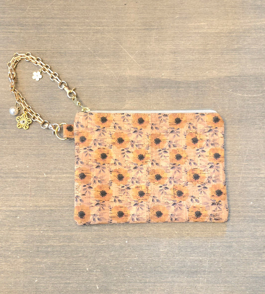 Sunflower Wristlet Bag