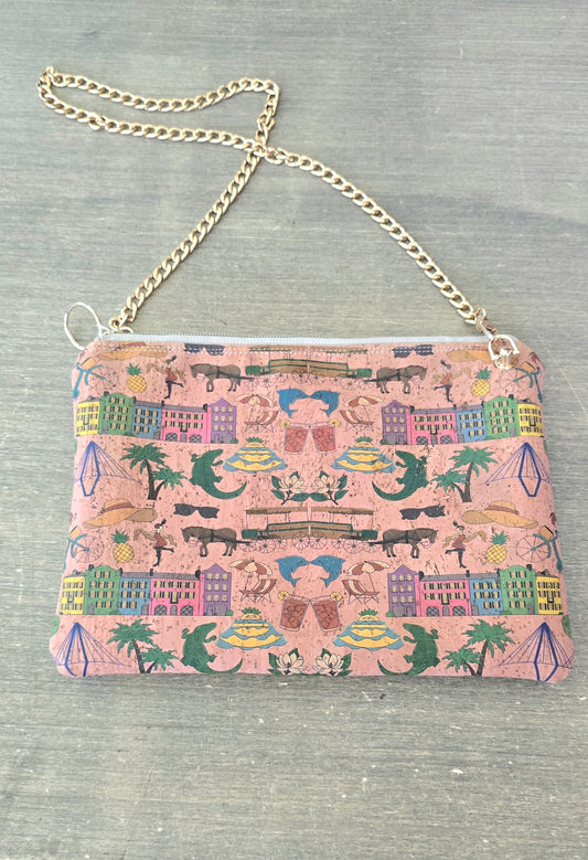 Charleston Clutch/Bag with Gold Chain
