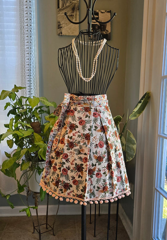 Fall Floral Kitchen Apron