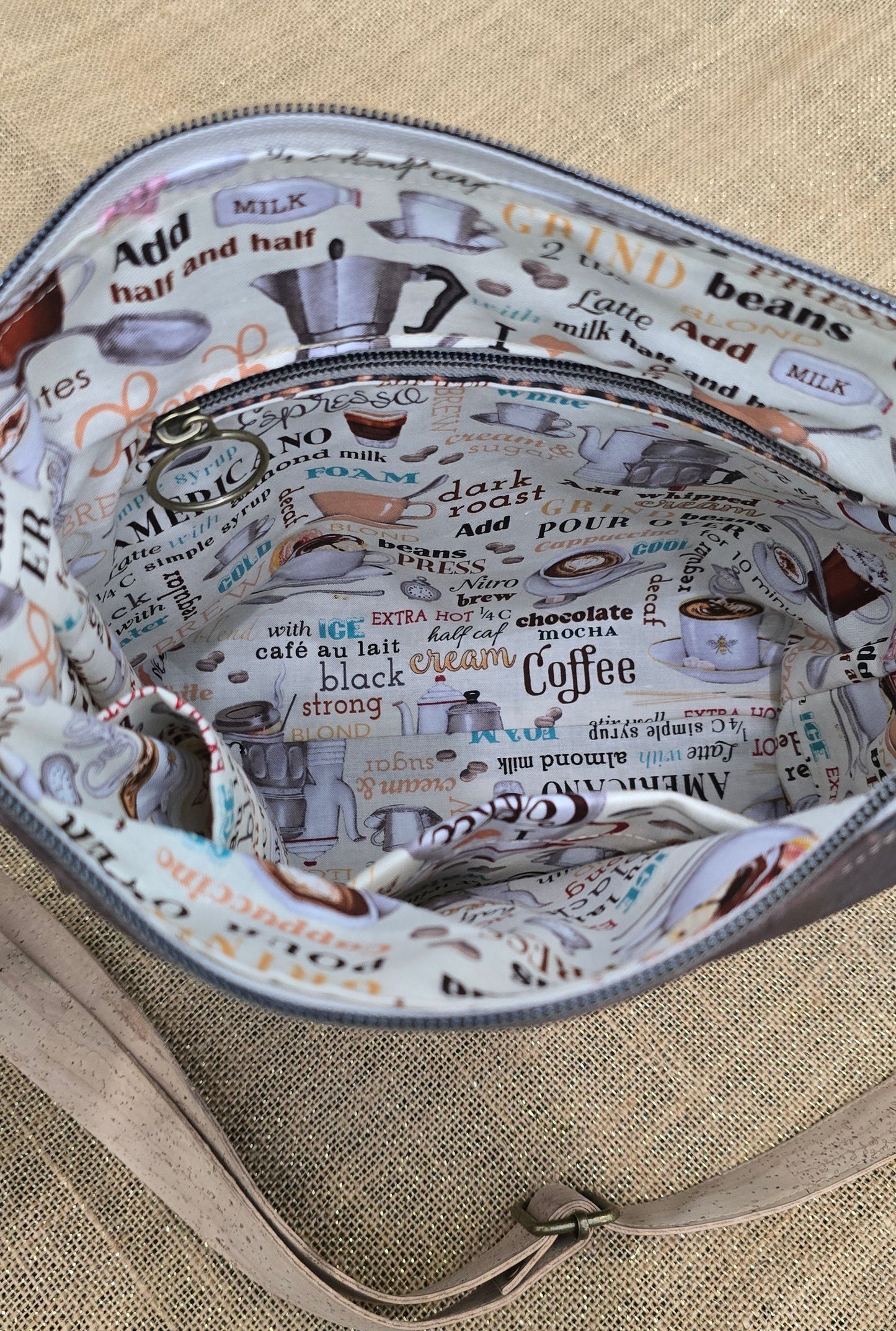 Brown Cork Crossbody Bag