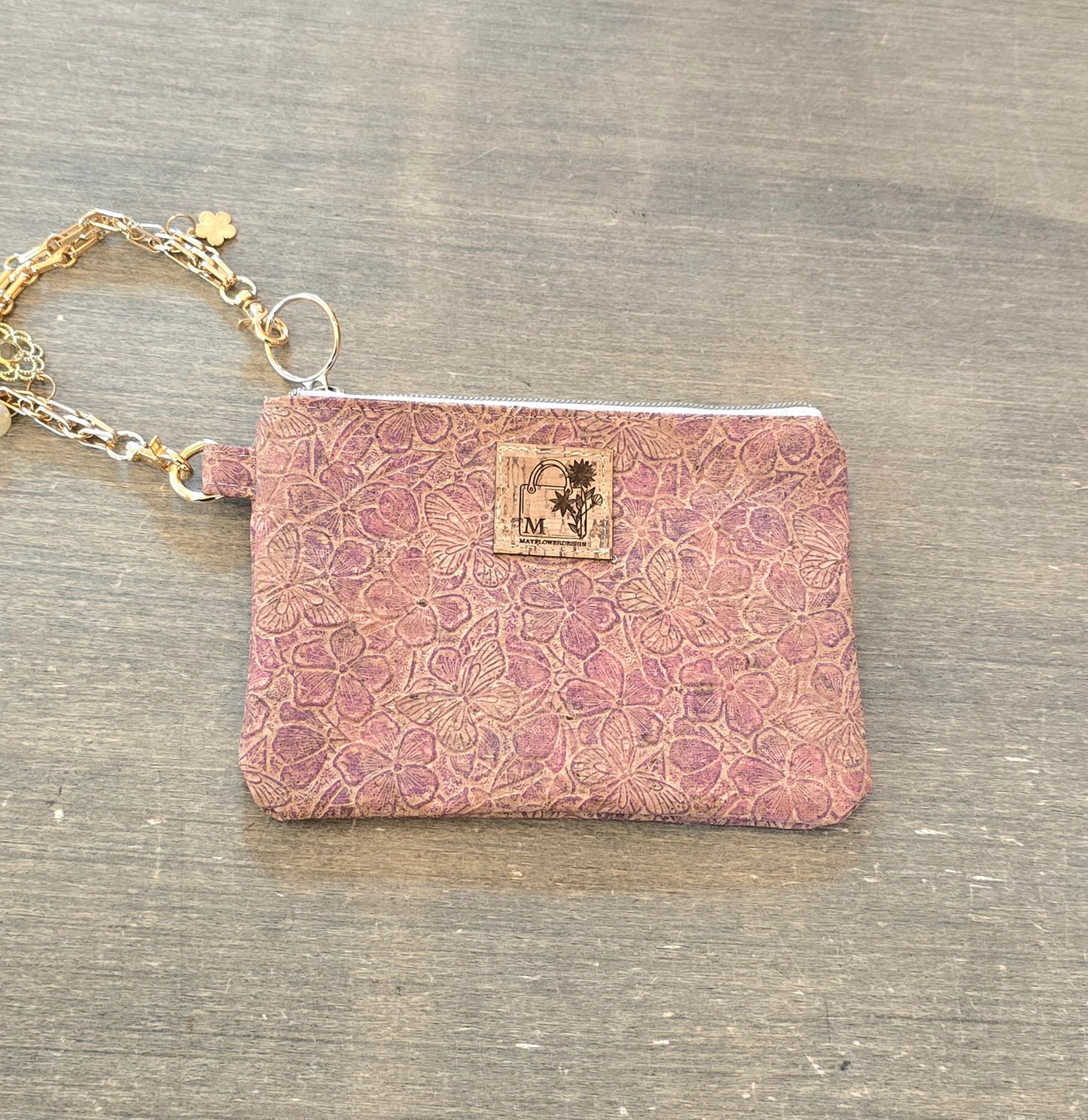 Wristlet Bag with Golden Bracelet