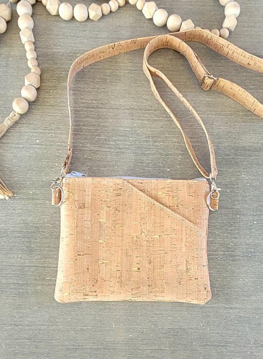 Natural Cork Crossbody Bag