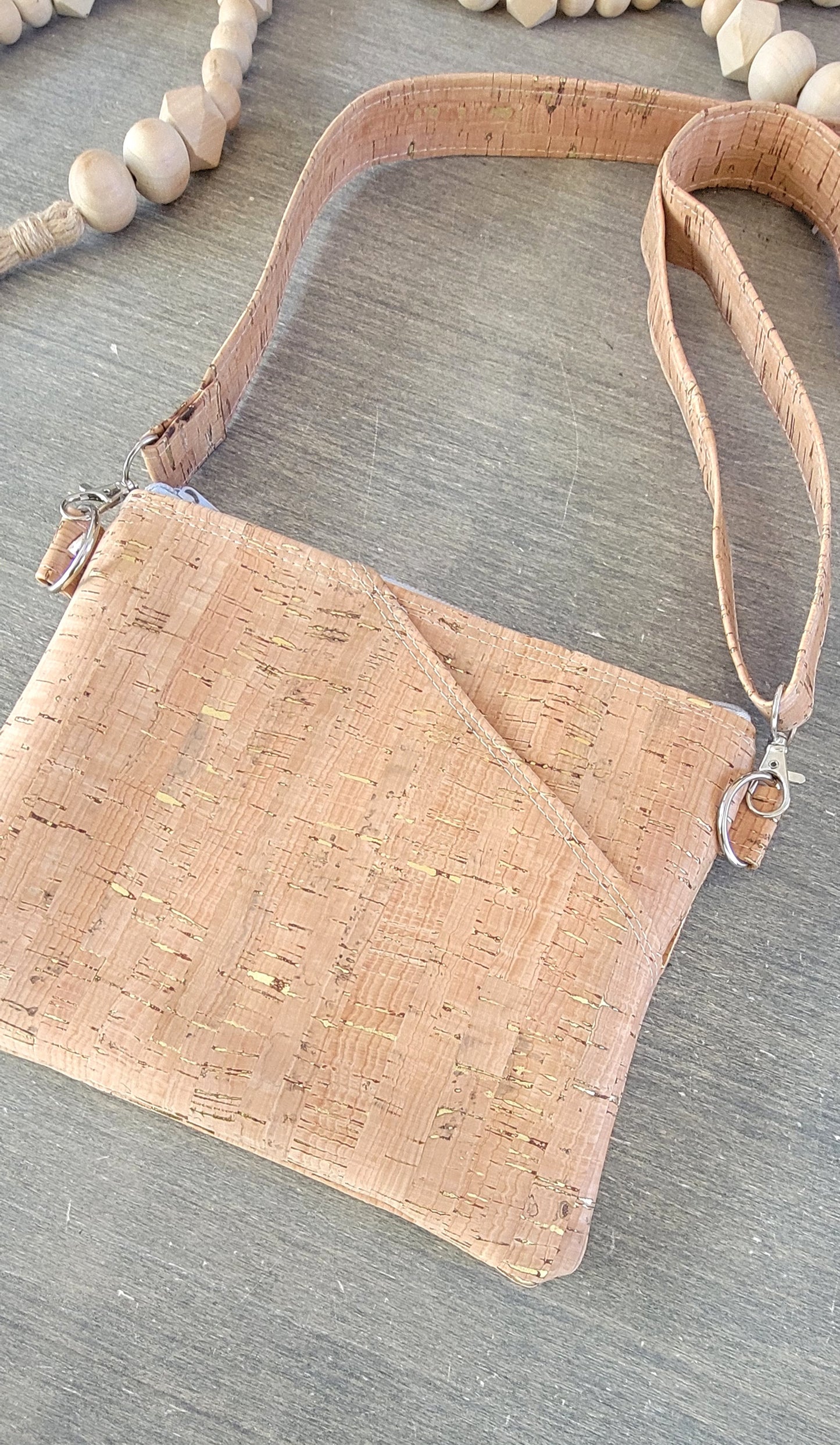 Natural Cork Crossbody Bag